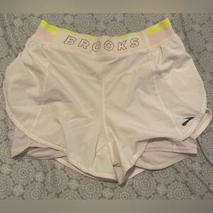 Brooks Running Shorts with spandex.